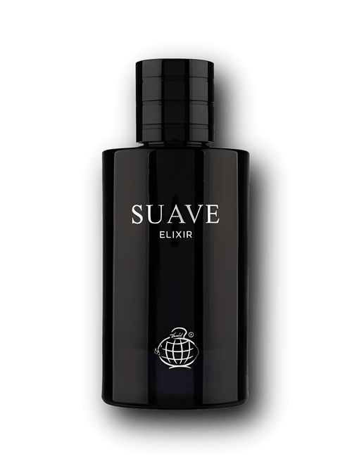 Suave Elixir Fragrance World inspirerad av Sauvage Elixir med bergamott, sandelträ och vanilj absolute