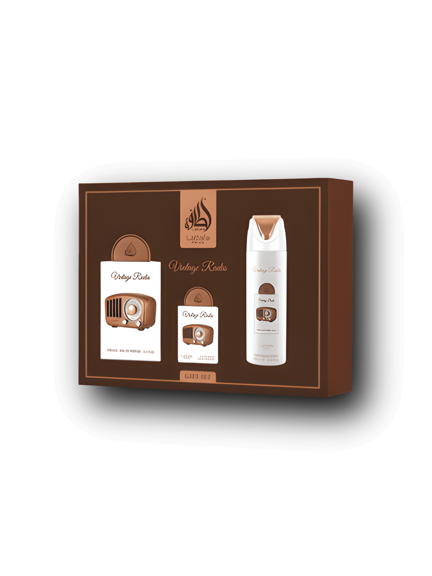 Lattafa Radio Gift Set - EdP 100ml + Resespray 20ml + Bodyspray 200ml