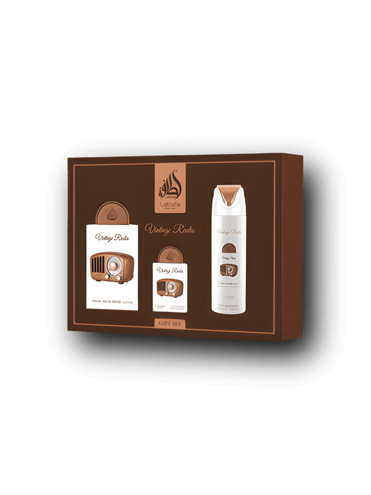 Lattafa Radio Gift Set - EdP 100ml + Resespray 20ml + Bodyspray 200ml