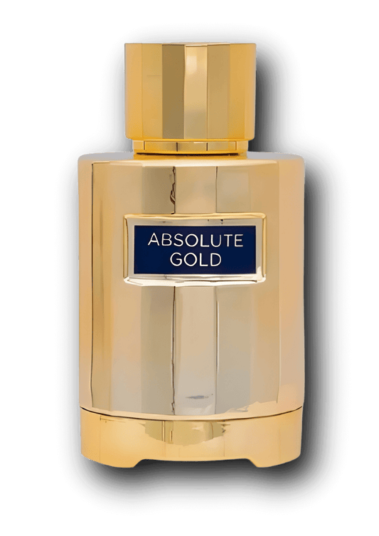 Absolute Gold från Fragrance World inspirerad av Gold Myrrh Absolute – varm och lyxig doft med svartpeppar, kakao och vanilj.