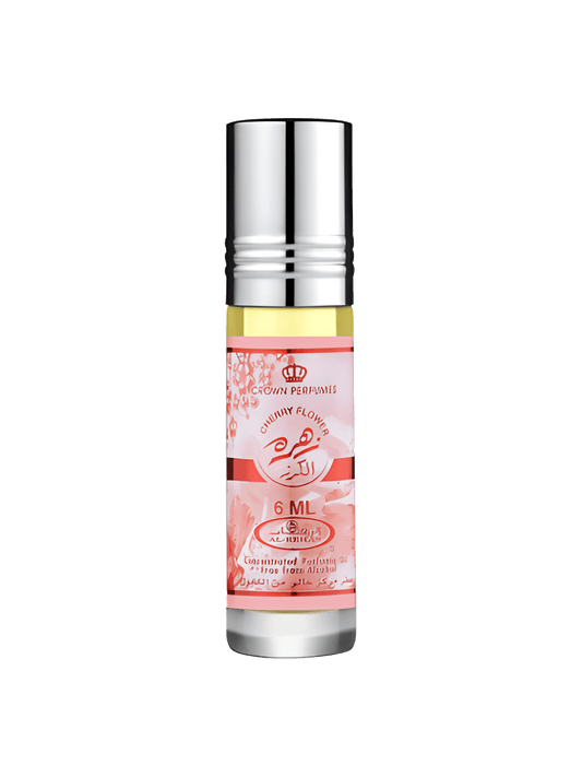 Al-Rehab Cherry Flower parfymolja 6ml med bergamott, körsbärsblomma, näckros, vit mysk och vetiver