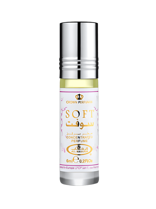 Al-Rehab Soft parfymolja 6ml med citrus, vanilj, karamell, vit mysk, orkidé och jasmin
