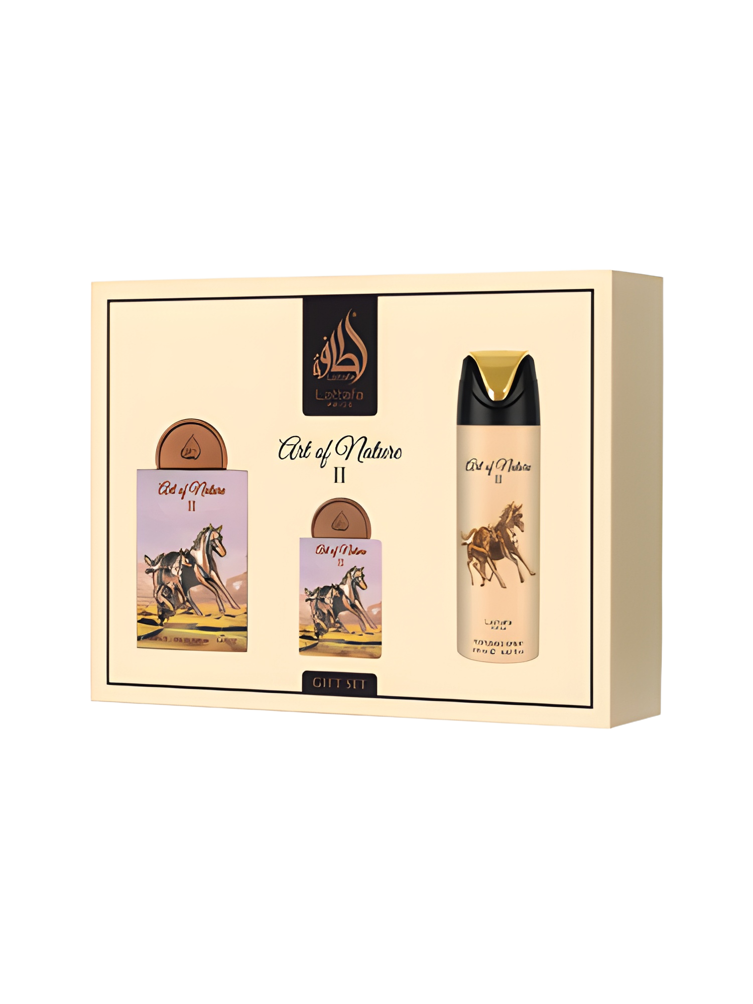 Art Of Nature II Gift Set från Lattafa Pride inspirerad av Althair med Eau de Parfum, resespray och deodoran