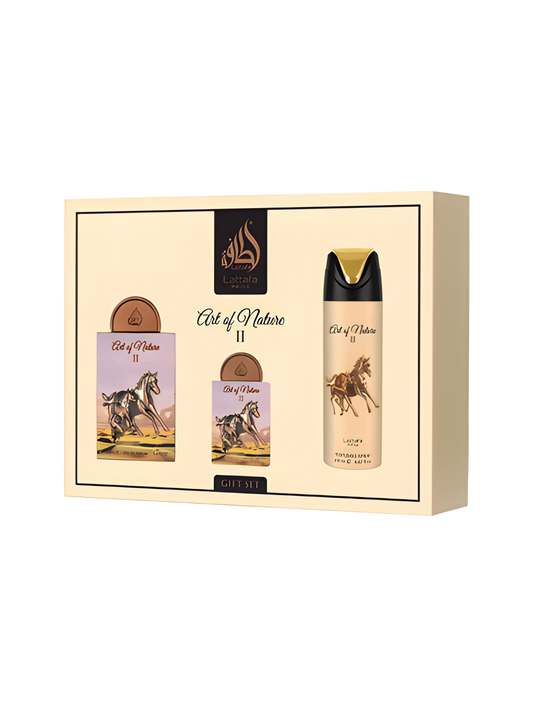 Art Of Nature II Gift Set från Lattafa Pride inspirerad av Althair med Eau de Parfum, resespray och deodoran