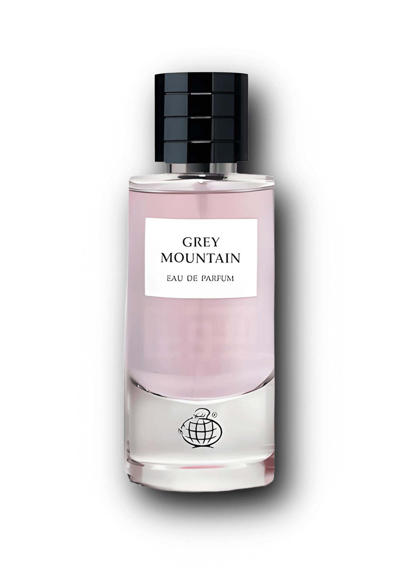 Grey Mountain från Fragrance World inspirerad av Gris Dior – elegant unisexdoft med bergamott, ros och patchouli.