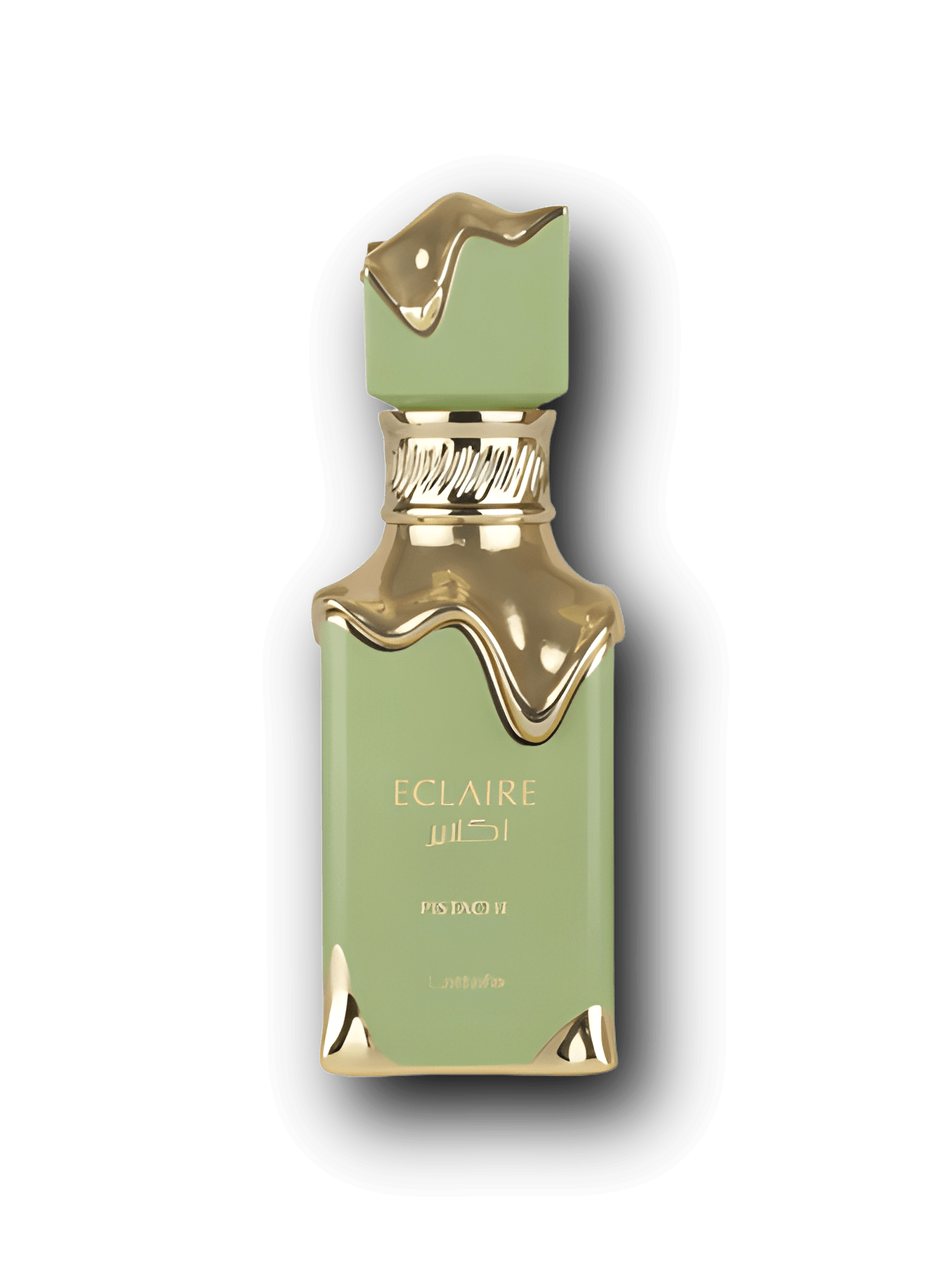Lattafa Eclaire Pistache EdP 100ml med pistagekräm, pistagenöt, vispgrädde, vanilj och mjölk