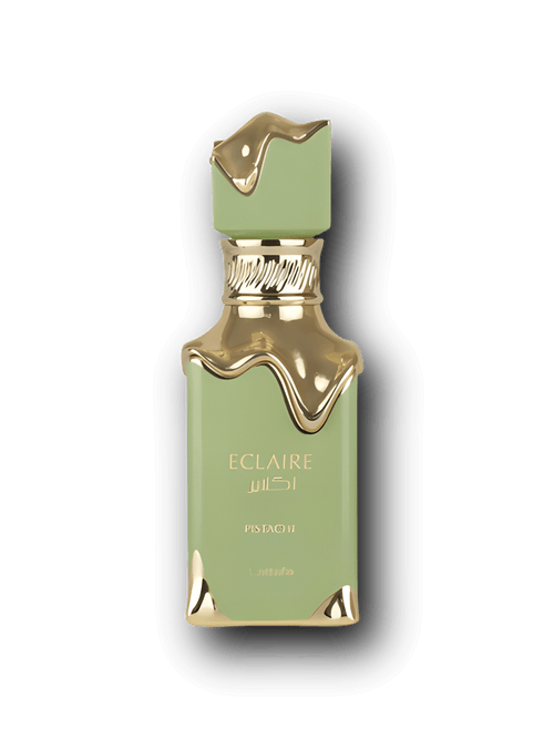 Lattafa Eclaire Pistache EdP 100ml med pistagekräm, pistagenöt, vispgrädde, vanilj och mjölk