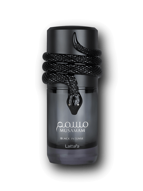 Lattafa Musamam Black Intense EdP 100ml med lavendel, muskot, tonkaböna, patchouli och träiga noter